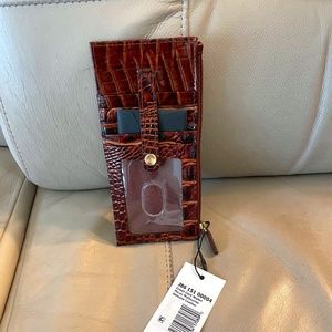 Brahmin NWT Credit Card Wallet Pecan Melbourne